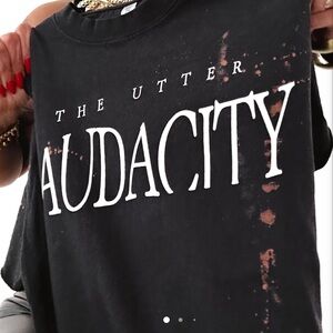 The Utter Audacity Black Short Sleeve Tee